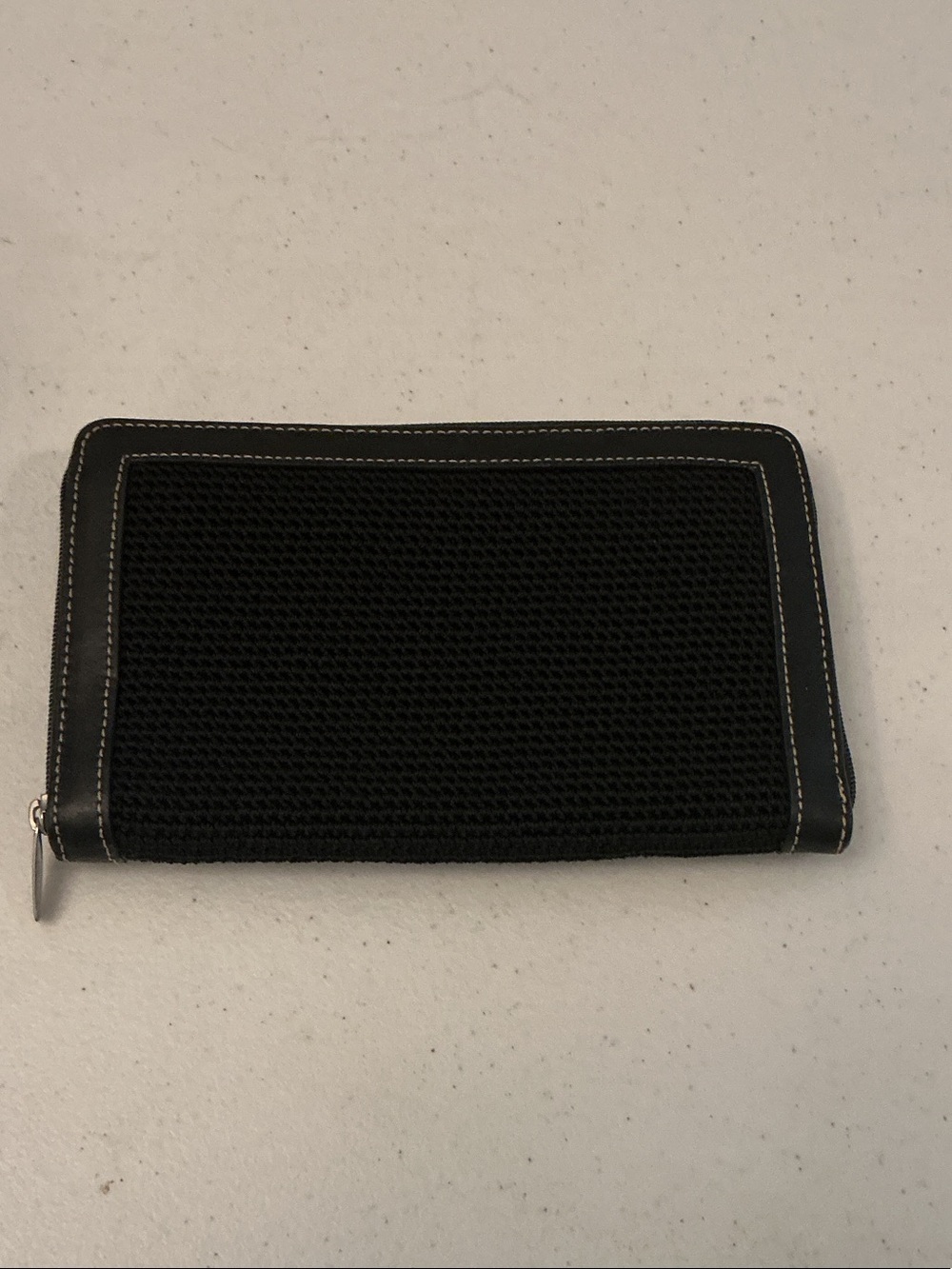 Women’s Black Zip Clutch